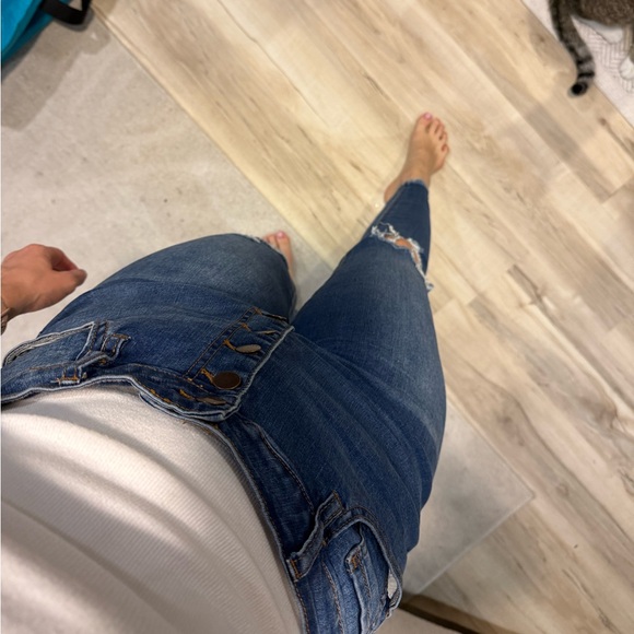 Nature Denim Button Fly High Rise Jeans - 13 - Picture 3 of 5